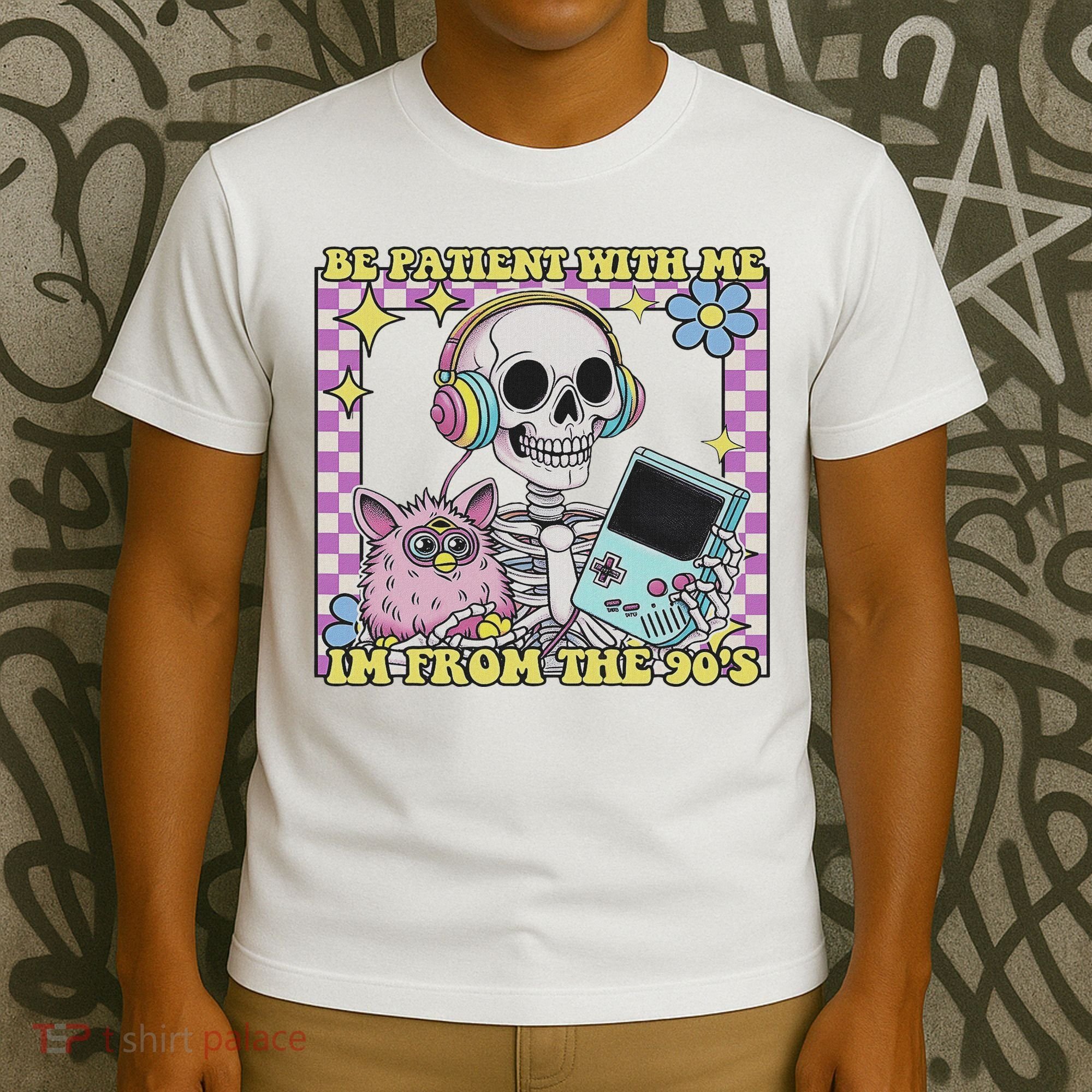 Skeleton Be Patient With Me I'm From The 90s T-Shirt