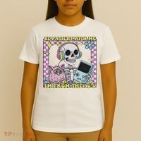 Skeleton Be Patient With Me I'm From The 90s T-Shirt thumb 4