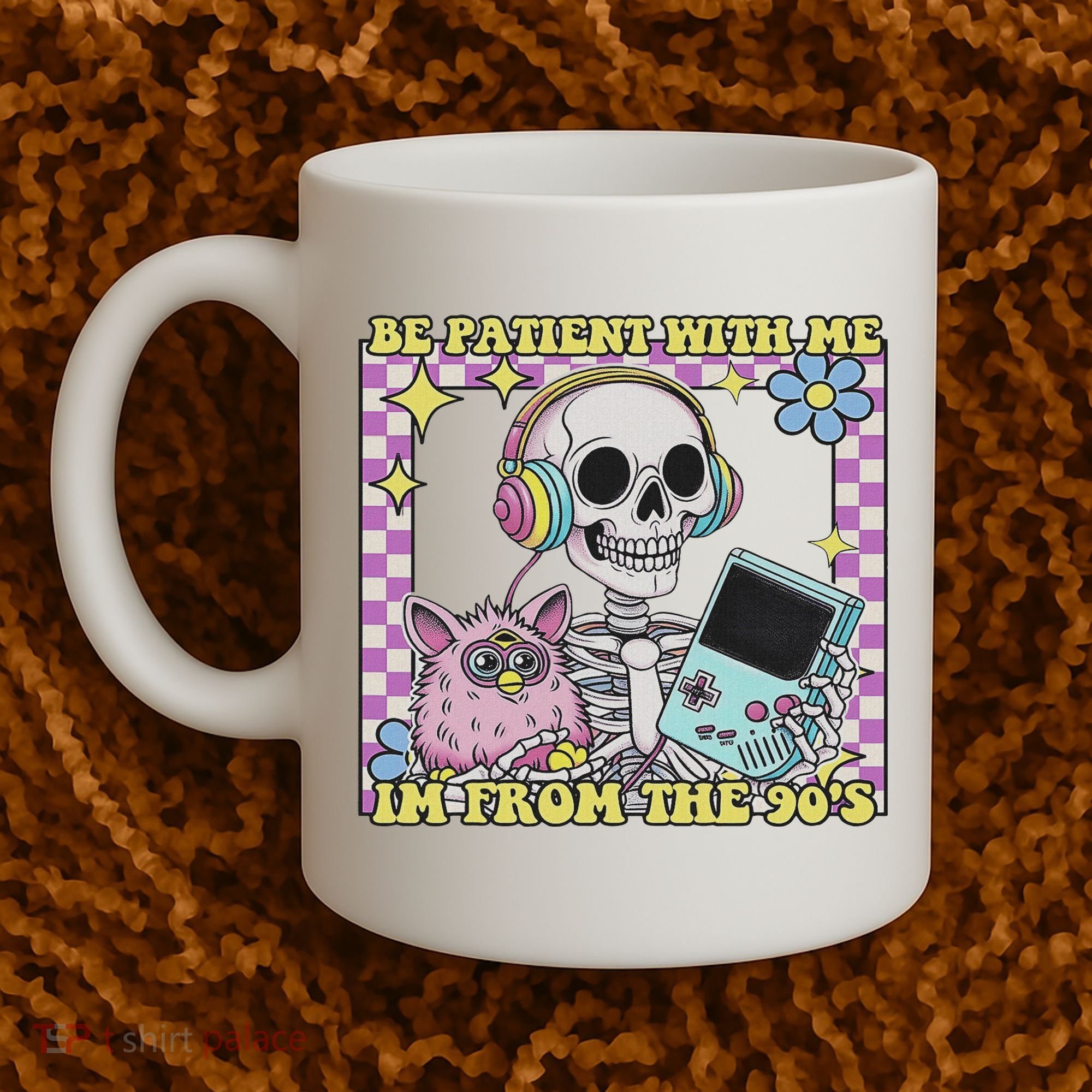 Skeleton Be Patient With Me I'm From The 90s Coffee Mug