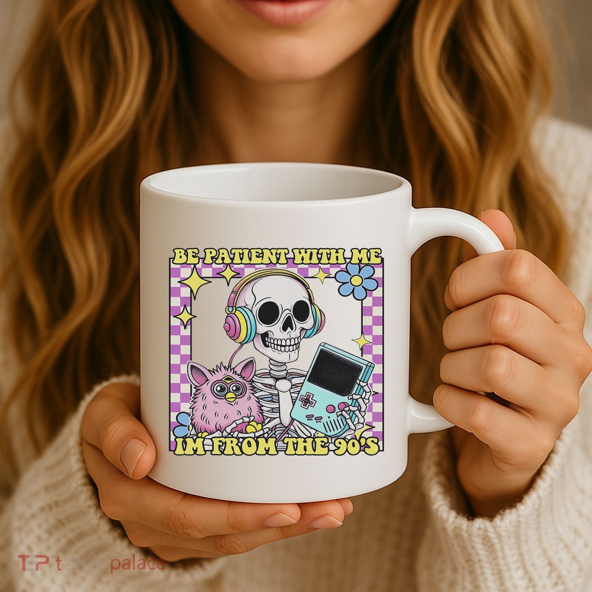 Skeleton Be Patient With Me I'm From The 90s Coffee Mug