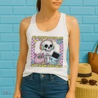 Skeleton Be Patient With Me I'm From The 90s Women's Tank Top thumb 2