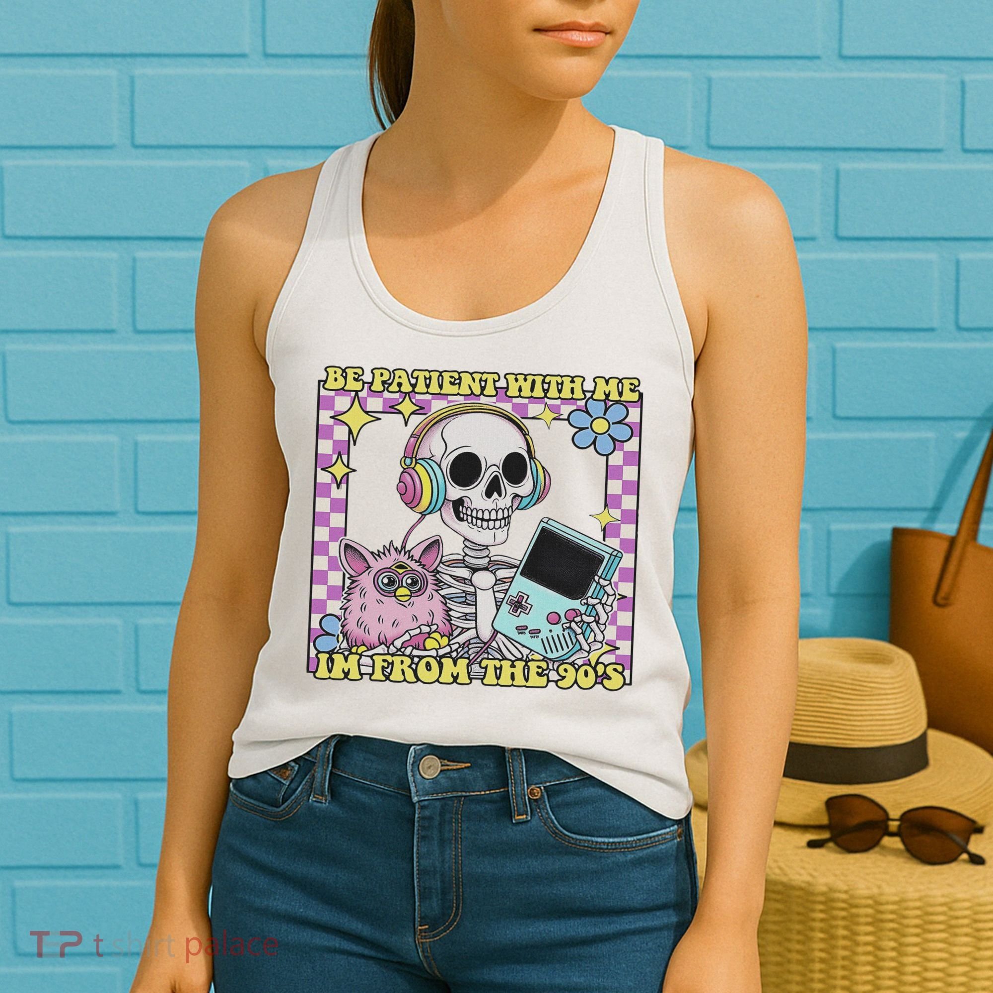 Skeleton Be Patient With Me I'm From The 90s Women's Tank Top