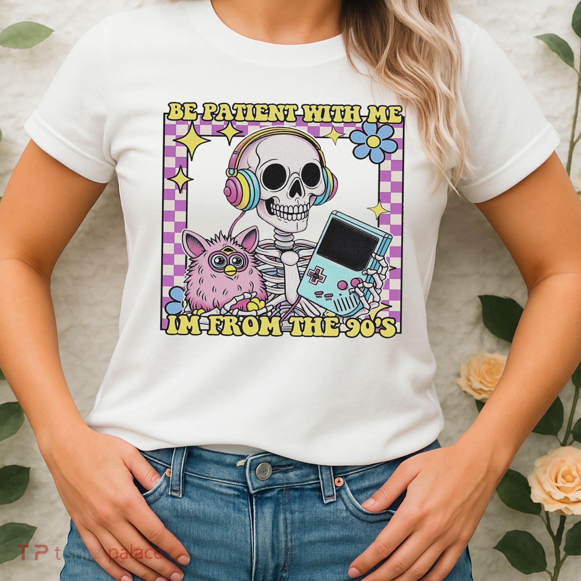 Skeleton Be Patient With Me I'm From The 90s Women's T-Shirt