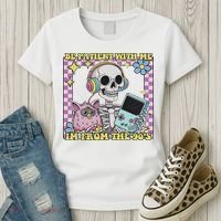 Skeleton Be Patient With Me I'm From The 90s Women's T-Shirt thumb 3
