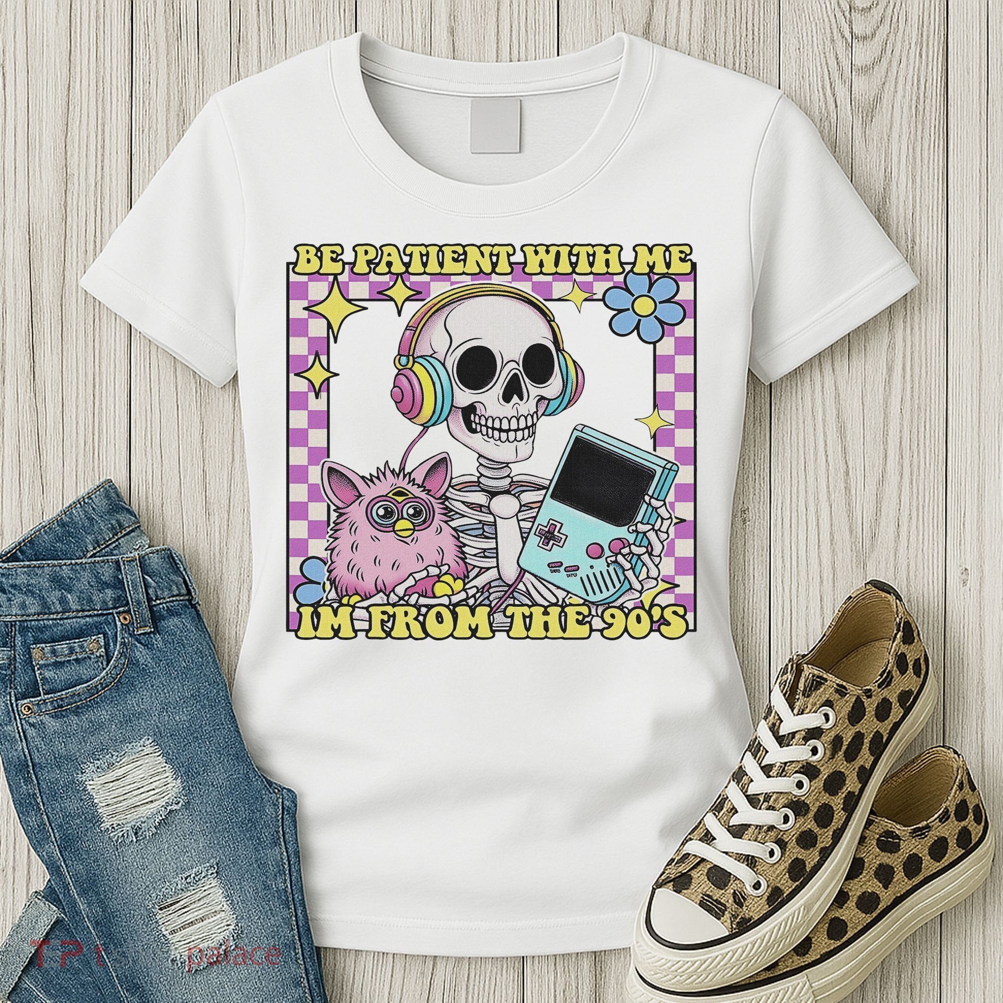 Skeleton Be Patient With Me I'm From The 90s Women's T-Shirt