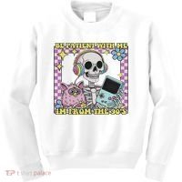 Skeleton Be Patient With Me I'm From The 90s Kids Sweatshirt thumb 0