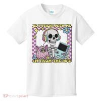 Skeleton Be Patient With Me I'm From The 90s Kids T-Shirt thumb 0