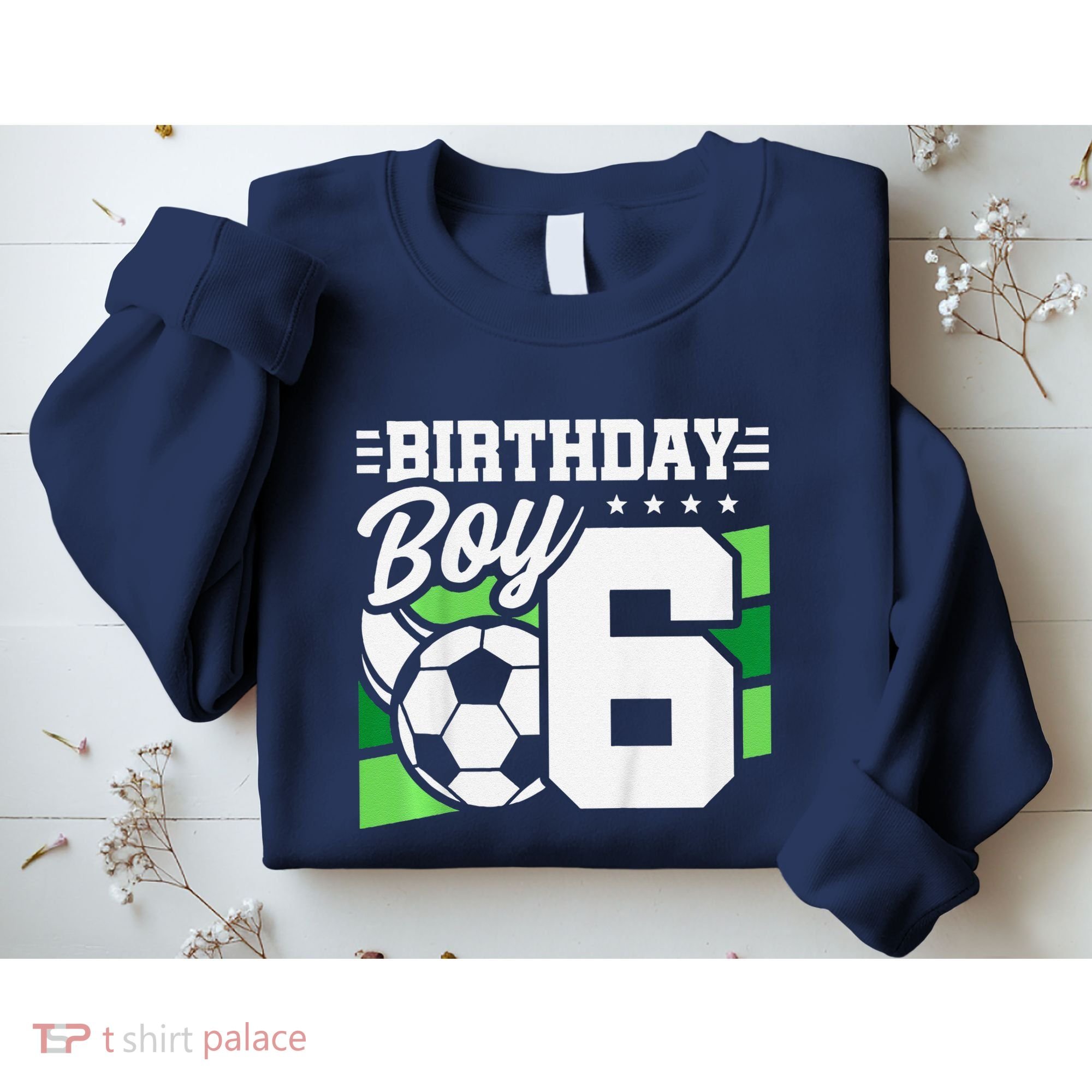 Soccer Birthday Party 6 Year Old Boy 6th Birthday Sweatshirt
