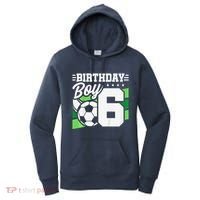 Soccer Birthday Party 6 Year Old Boy 6th Birthday Women's Hoodie thumb 0