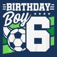 Soccer Birthday Party 6 Year Old Boy 6th Birthday Women's Hoodie thumb 2