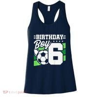 Soccer Birthday Party 6 Year Old Boy 6th Birthday Women's Tank Top thumb 0