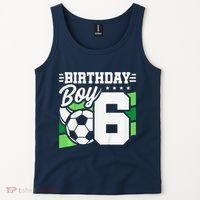 Soccer Birthday Party 6 Year Old Boy 6th Birthday Tank Top thumb 2
