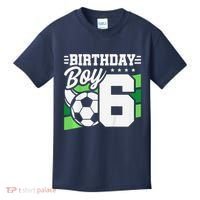 Soccer Birthday Party 6 Year Old Boy 6th Birthday Kids T-Shirt thumb 0