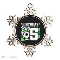 Soccer Birthday Party 5 Year Old Boy 5th Birthday Ornament thumb 0