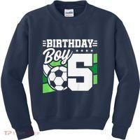 Soccer Birthday Party 5 Year Old Boy 5th Birthday Kids Sweatshirt thumb 0