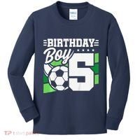 Soccer Birthday Party 5 Year Old Boy 5th Birthday Kids Long Sleeve Shirt thumb 0