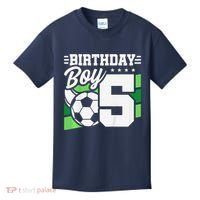 Soccer Birthday Party 5 Year Old Boy 5th Birthday Kids T-Shirt thumb 0