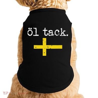 Swedish Beer Please Ol Tack Doggie Tank