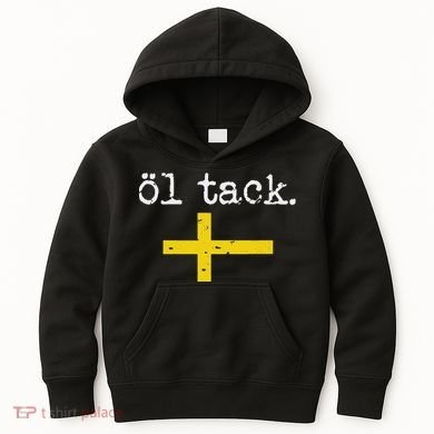 Swedish Beer Please Ol Tack Kids Hoodie
