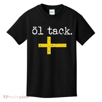 Swedish Beer Please Ol Tack Kids T-Shirt