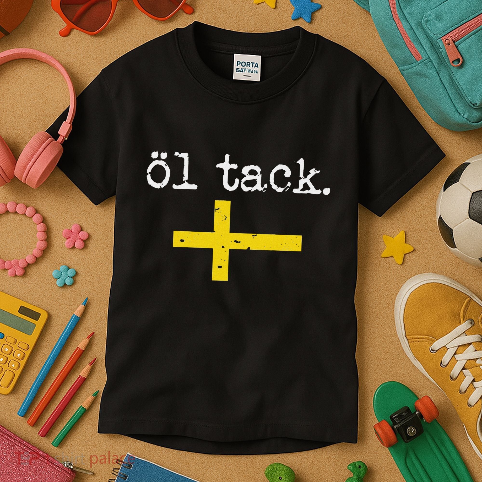Swedish Beer Please Ol Tack Kids T-Shirt