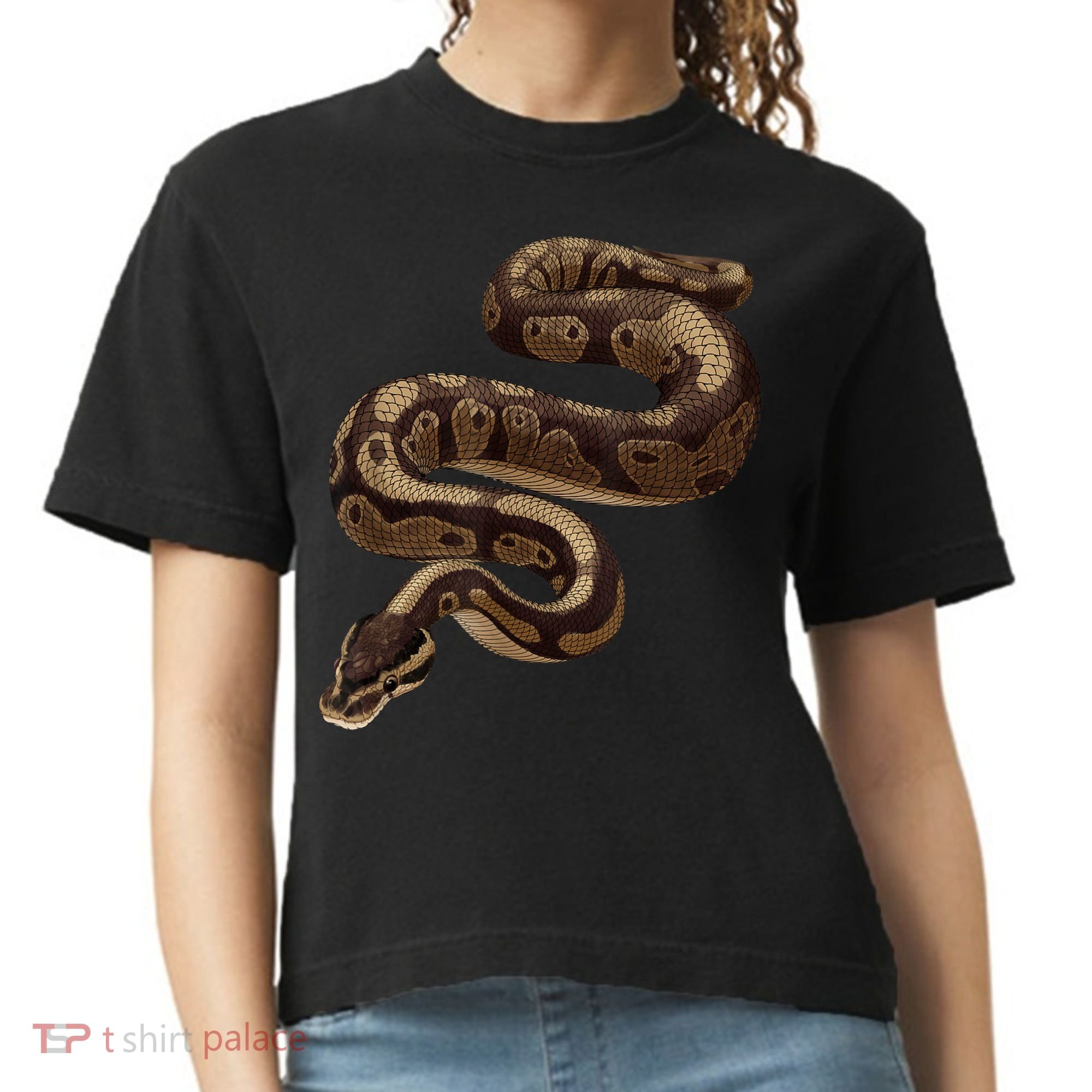 Snake Ball Python Comfort Colors Boxy T-Shirt