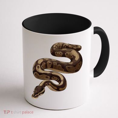Snake Ball Python Coffee Mug back
