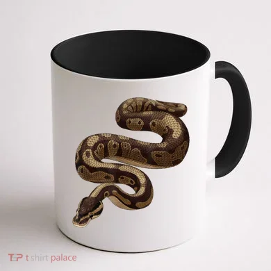 Snake Ball Python Coffee Mug back