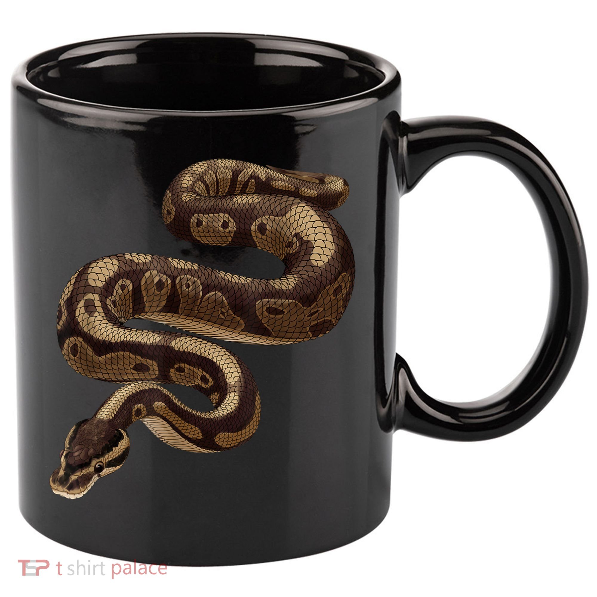 Snake Ball Python 11oz C Handle Ceramic Mug