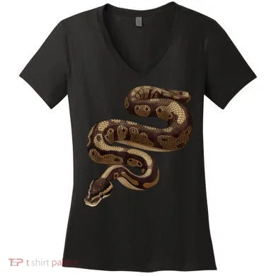 Snake Ball Python Women's V-Neck T-Shirt