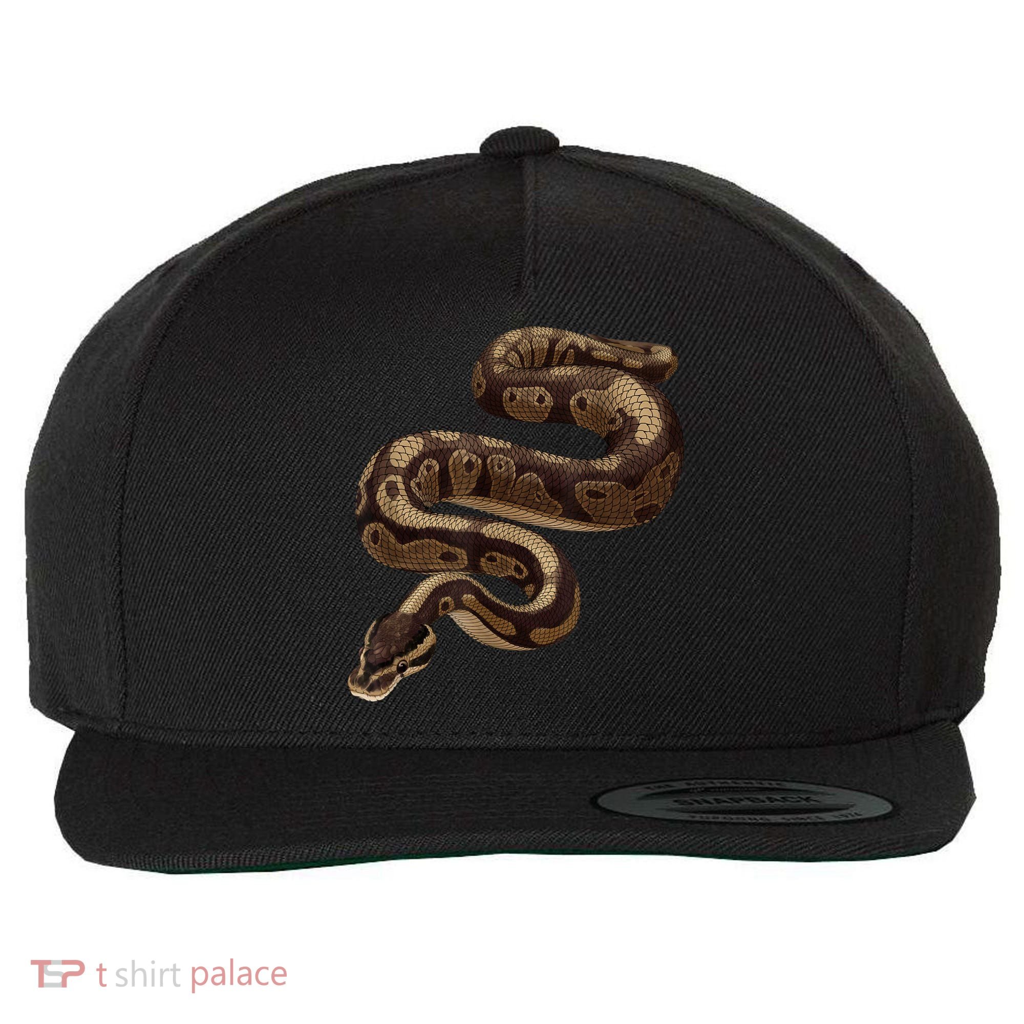Snake Ball Python Wool Snapback Cap