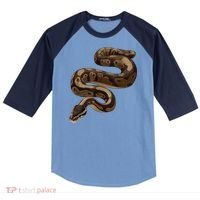 Snake Ball Python Raglan Baseball Sleeve Shirt thumb 0