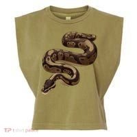 Snake Ball Python Garment-Dyed Women's Muscle Tee thumb 0