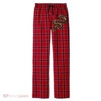 Snake Ball Python Men's Flannel Plaid Pajama Pants thumb 0