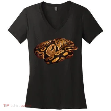 Snake Ball Python Tee Women's V-Neck T-Shirt
