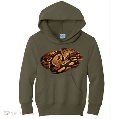 Snake Ball Python Tee Kids Hoodie
