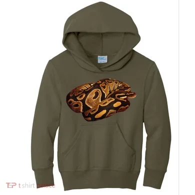 Snake Ball Python Tee Kids Hoodie