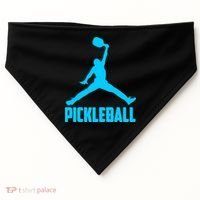 Sky Blue Pickleball Sports Logo USA-Made Doggie Bandana thumb 0