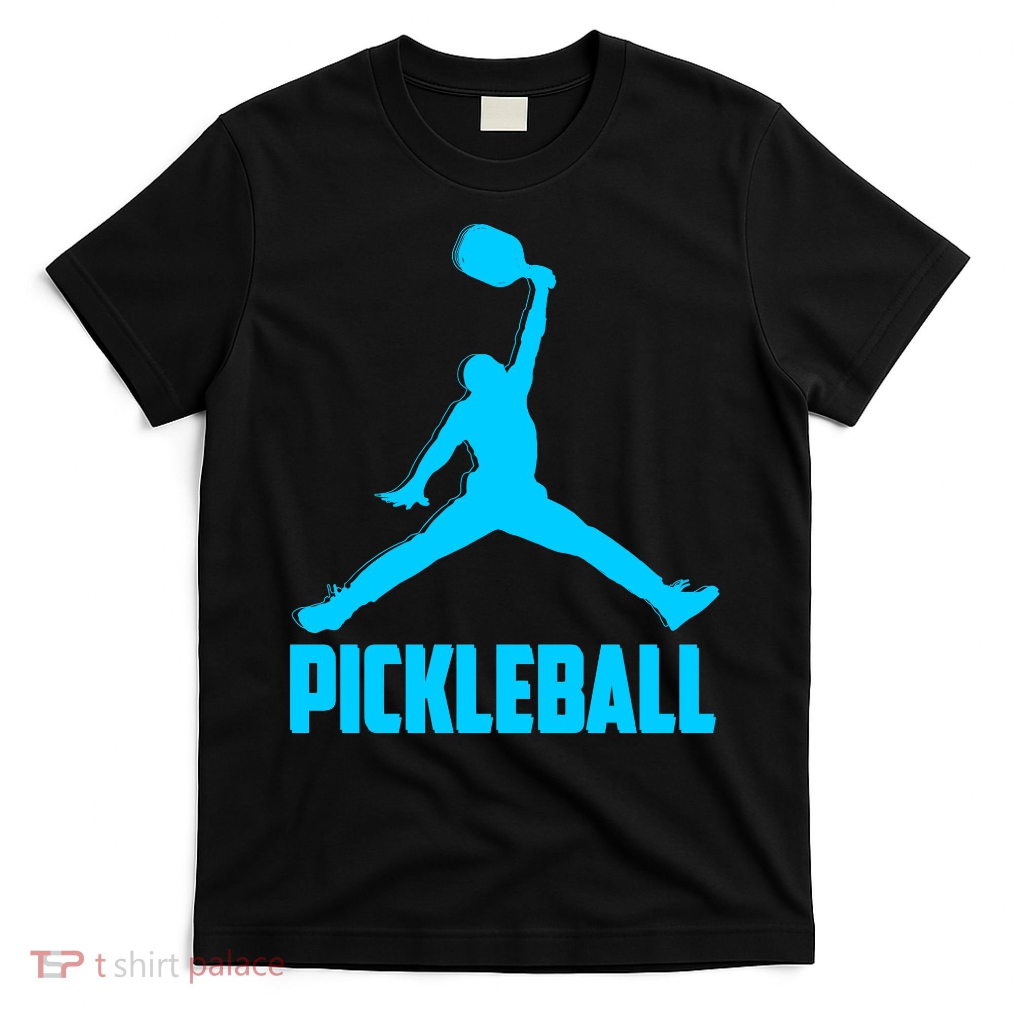 Sky Blue Pickleball Sports Logo T-Shirt