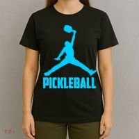 Sky Blue Pickleball Sports Logo T-Shirt thumb 4