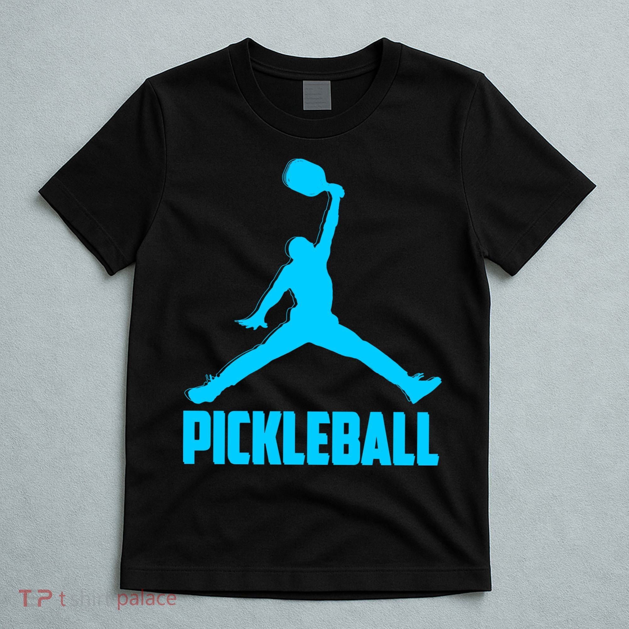Sky Blue Pickleball Sports Logo T-Shirt