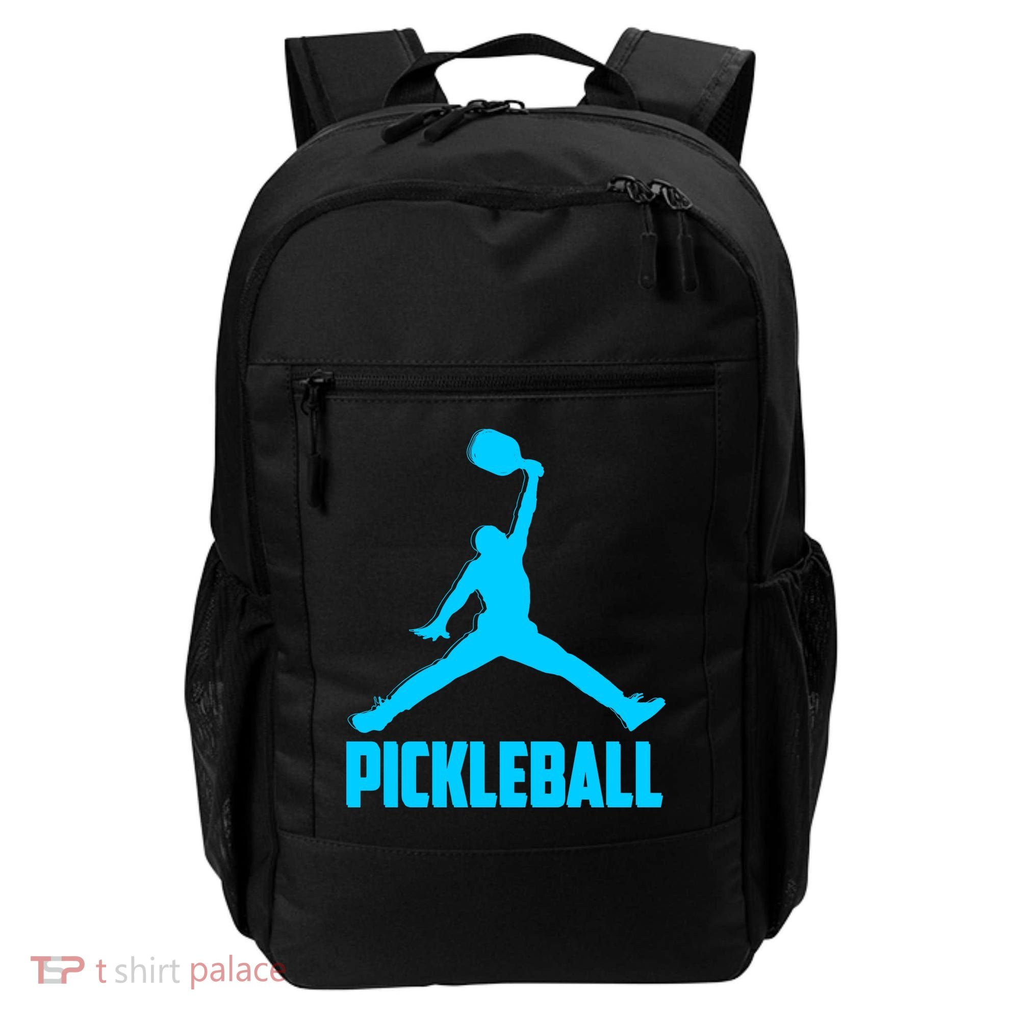 Sky Blue Pickleball Sports Logo Backpack