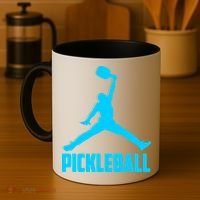 Sky Blue Pickleball Sports Logo Coffee Mug thumb 4
