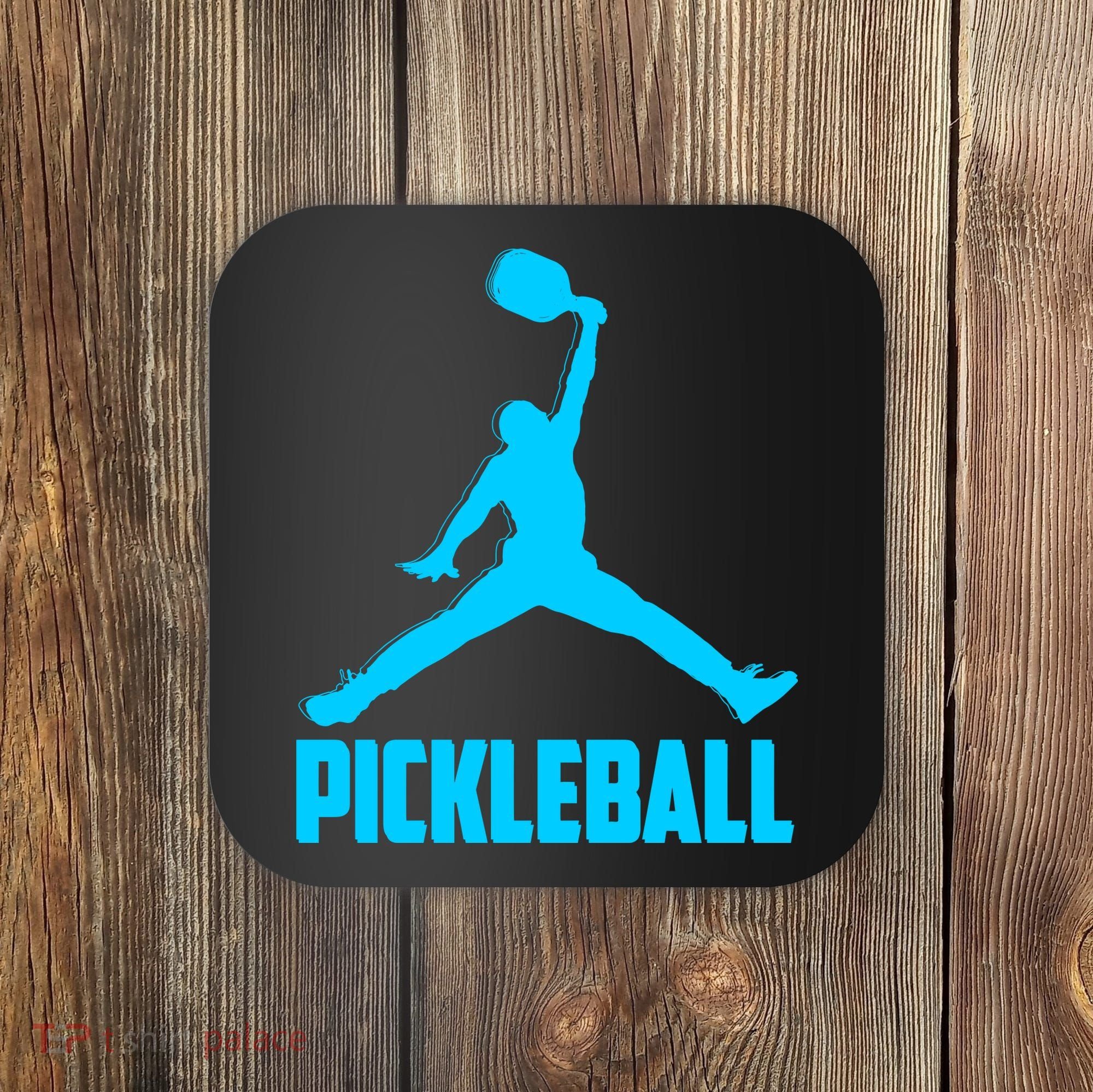 Sky Blue Pickleball Sports Logo Coaster