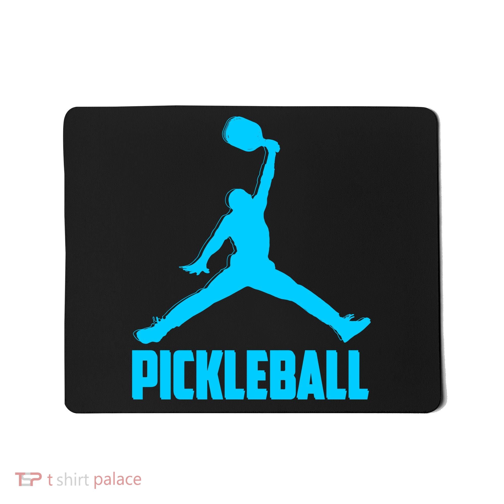Sky Blue Pickleball Sports Logo Mousepad