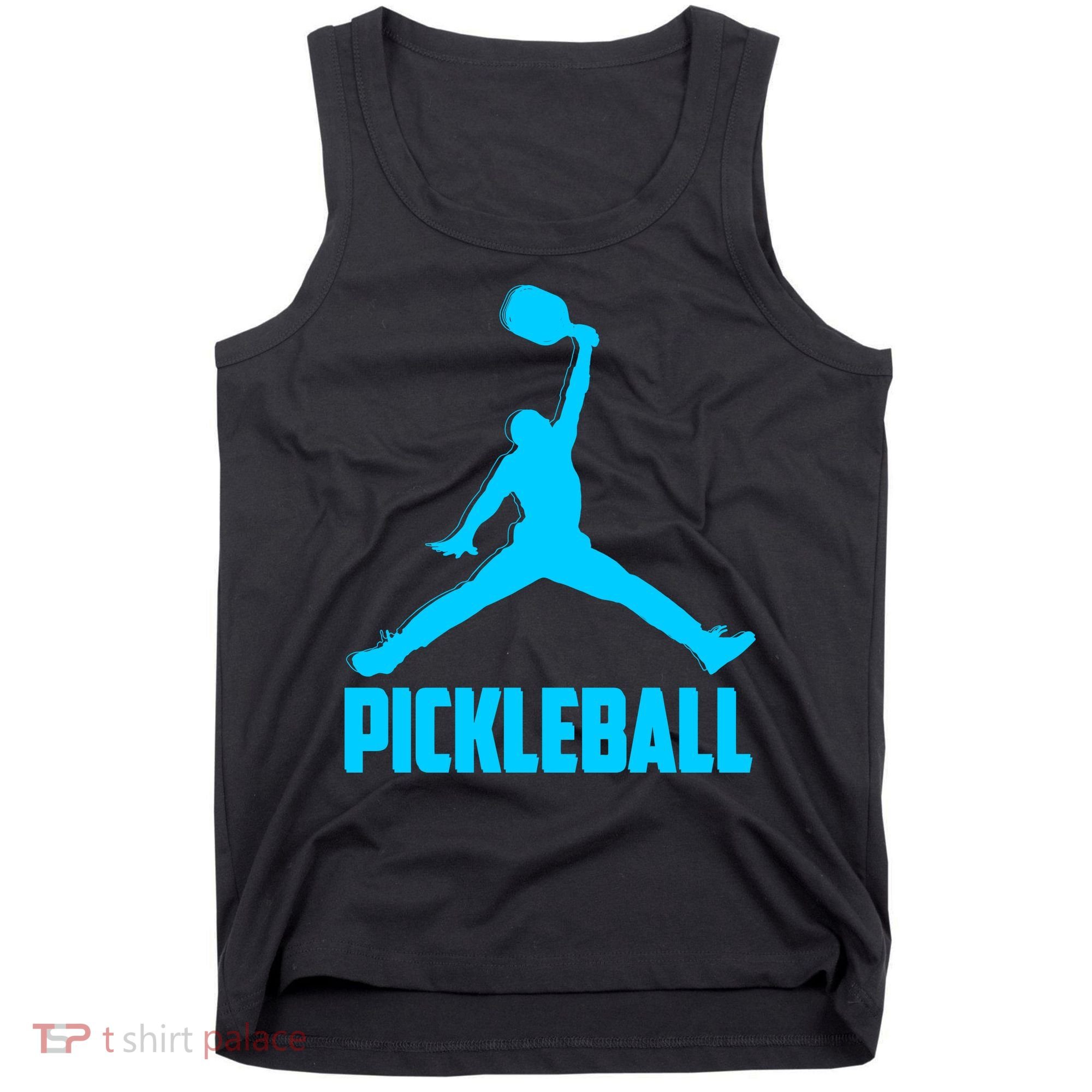 Sky Blue Pickleball Sports Logo Tank Top
