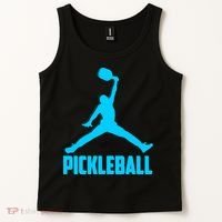 Sky Blue Pickleball Sports Logo Tank Top thumb 2