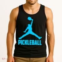 Sky Blue Pickleball Sports Logo Tank Top thumb 3