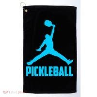 Sky Blue Pickleball Sports Logo Golf Towel thumb 0