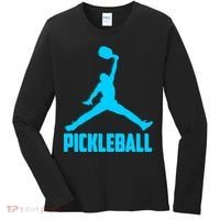 Sky Blue Pickleball Sports Logo Women's Long Sleeve Shirt thumb 0